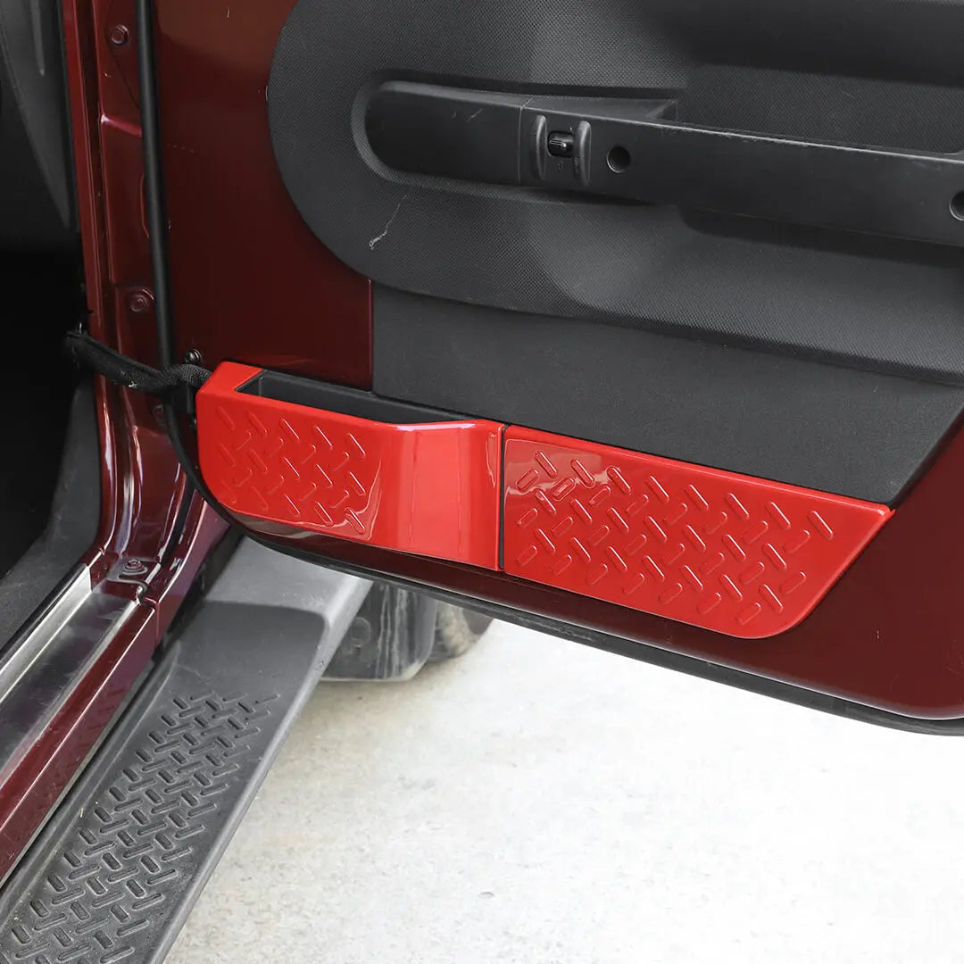 For 2007-2010 Jeep Wrangler JK Interior Door Panel Decor Cover Trim (4 pcs)