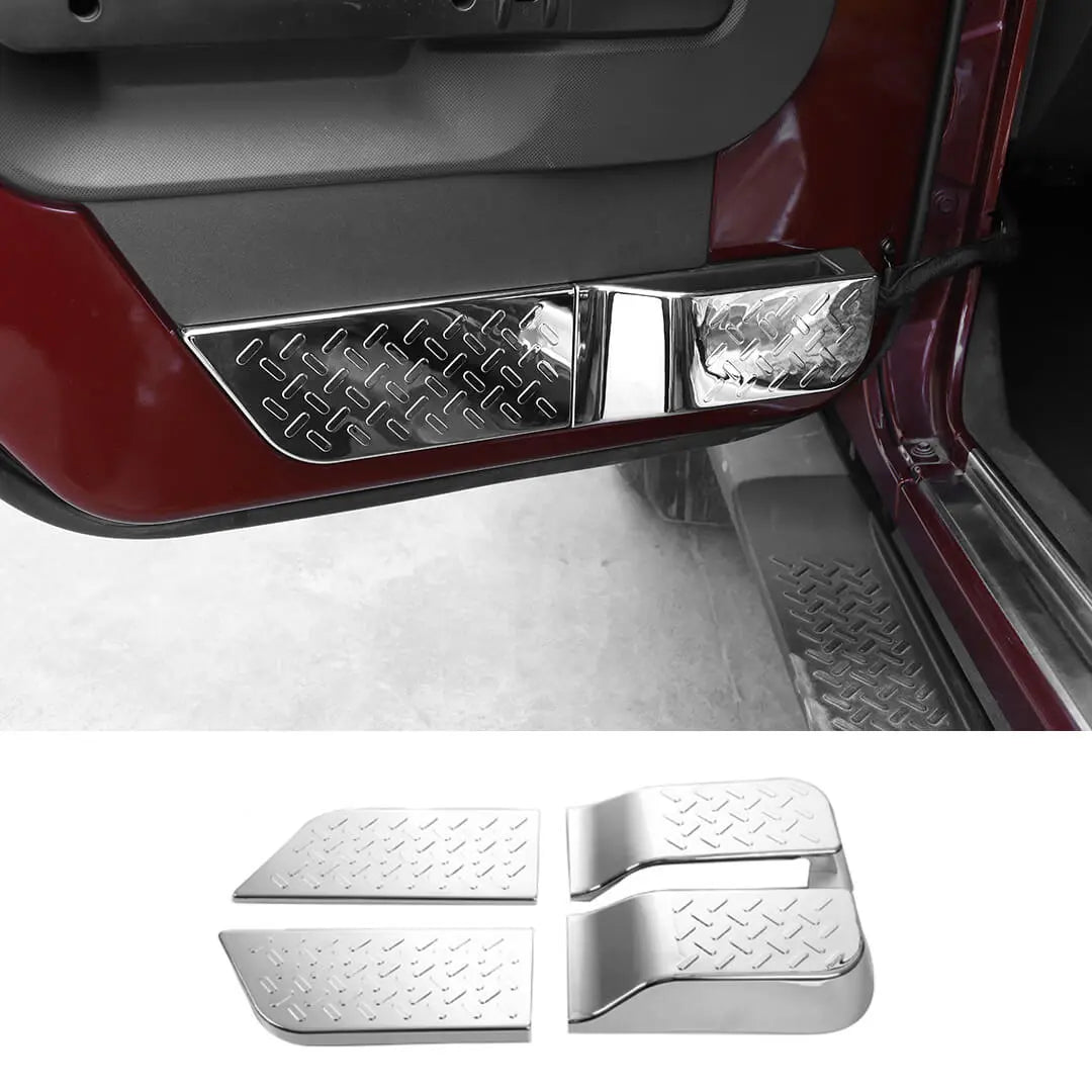 For 2007-2010 Jeep Wrangler JK Interior Door Panel Decor Cover Trim (4 pcs)