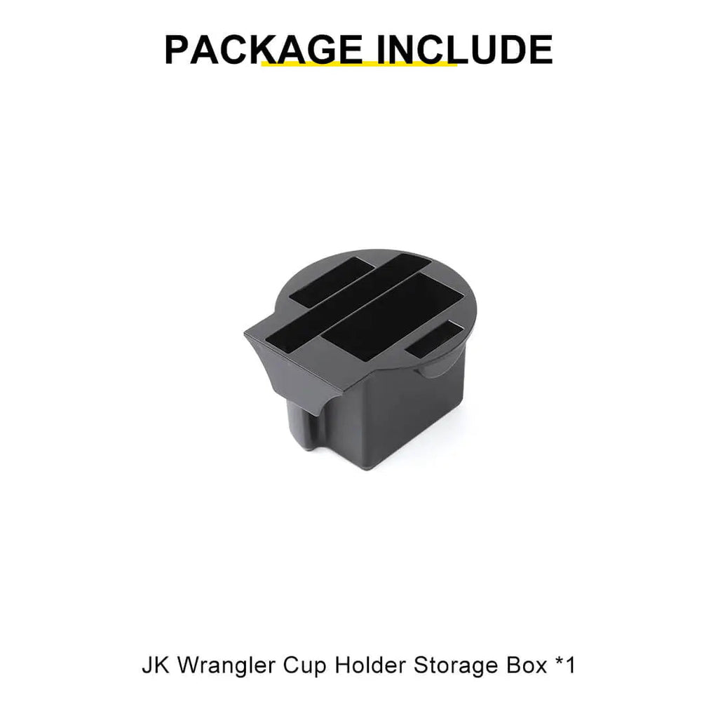For 2007-2010 Jeep Wrangler JK Interior Multifunction Cup Holder Storage Box Accessories