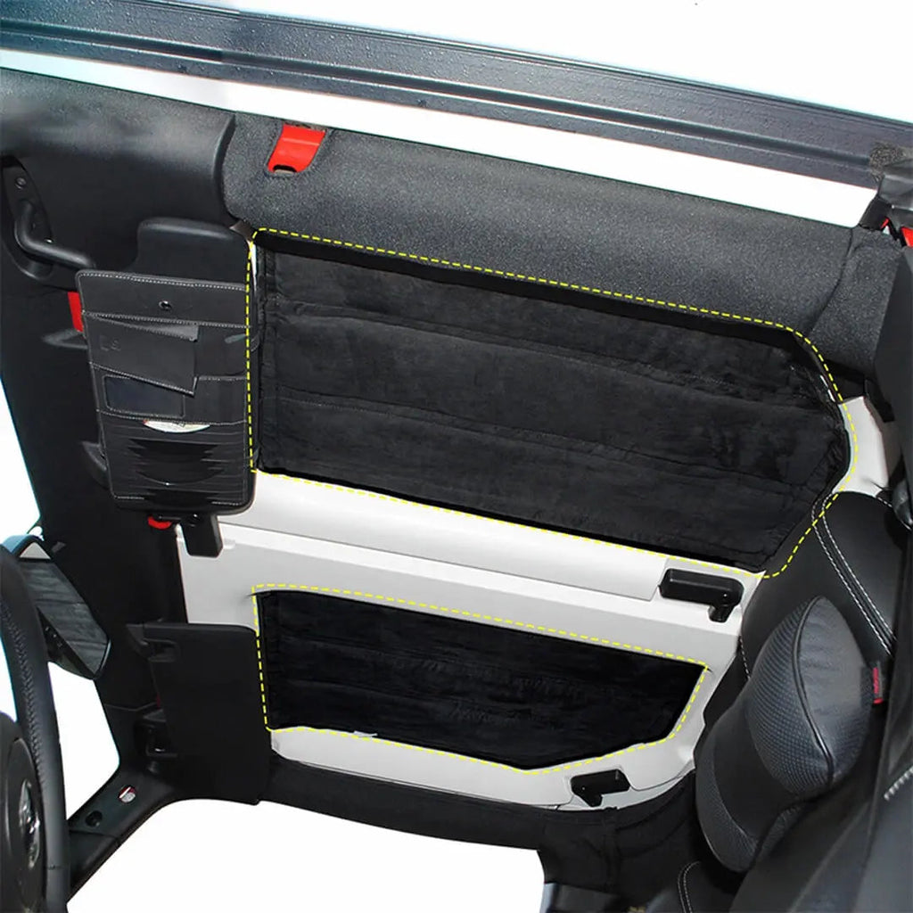 For 2007-2010 Jeep Wrangler JK Interior Rear Window Roof Heat Insulation Cotton (6 pcs)