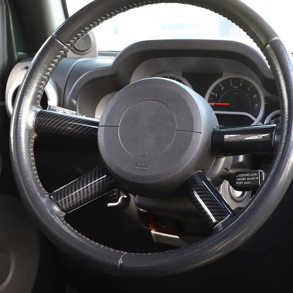 For 2007-2010 Jeep Wrangler JK JKU 2 Door & 4 Door Steering Wheel Cover Trim
