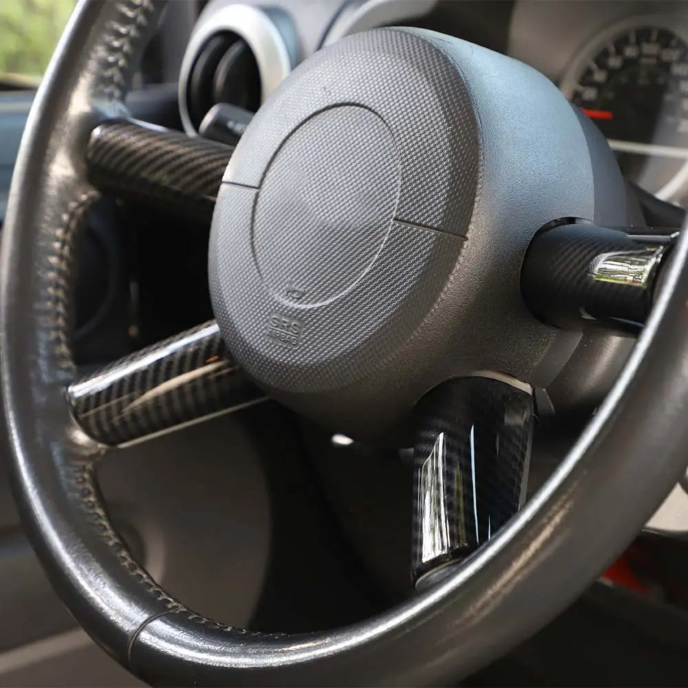 For 2007-2010 Jeep Wrangler JK JKU 2 Door & 4 Door Steering Wheel Cover Trim