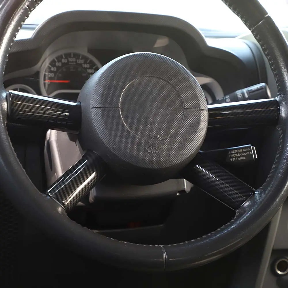 For 2007-2010 Jeep Wrangler JK JKU 2 Door & 4 Door Steering Wheel Cover Trim