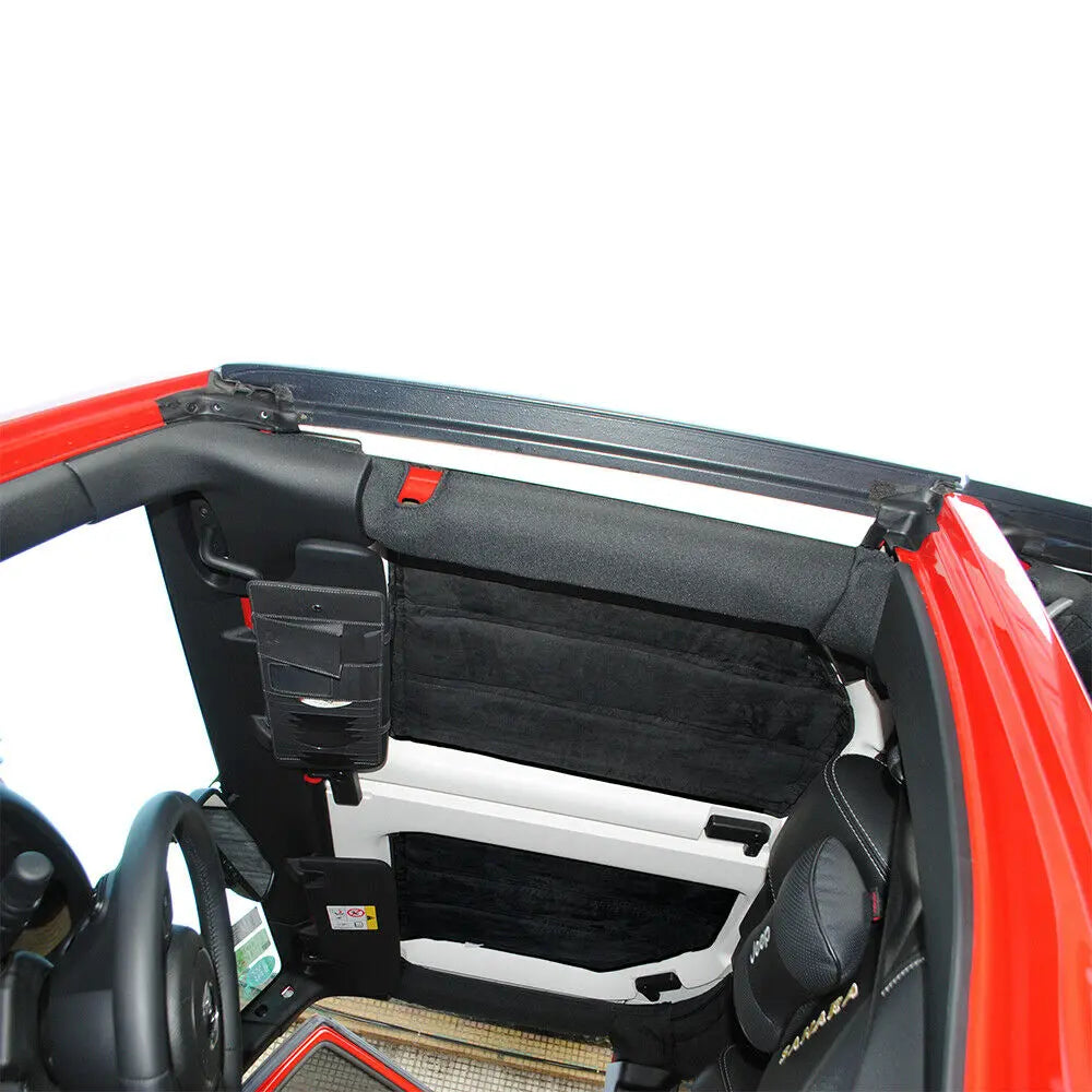 For 2007-2010 Jeep Wrangler JK JKU 4 Doors Headliner Roof Hardtop Freedom Panel Insulation Cotton Kit