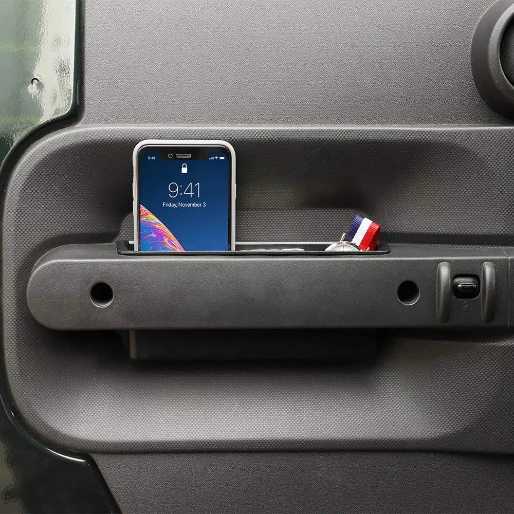 For 2007-2010 Jeep Wrangler JK JKU 4 PCS Inner Door Handle Pocket Storage Box, Organizer Grab Handle Bin