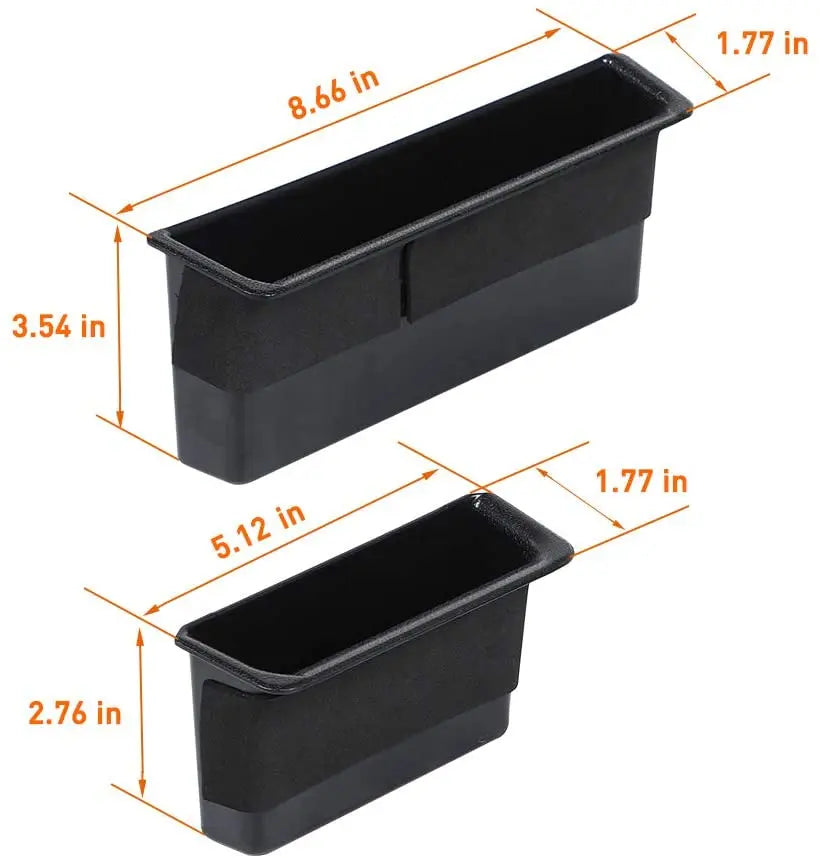 For 2007-2010 Jeep Wrangler JK JKU 4 PCS Inner Door Handle Pocket Storage Box, Organizer Grab Handle Bin