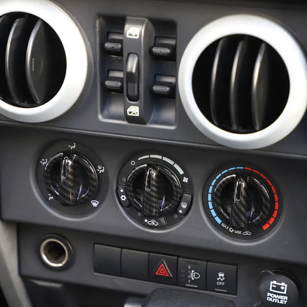 For 2007-2010 Jeep Wrangler JK JKU Air Conditioning Switch Knob Cover Trim