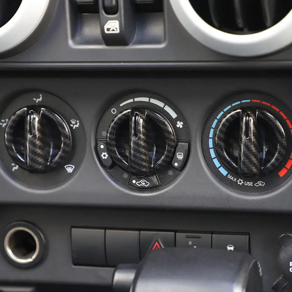 For 2007-2010 Jeep Wrangler JK JKU Air Conditioning Switch Knob Cover Trim