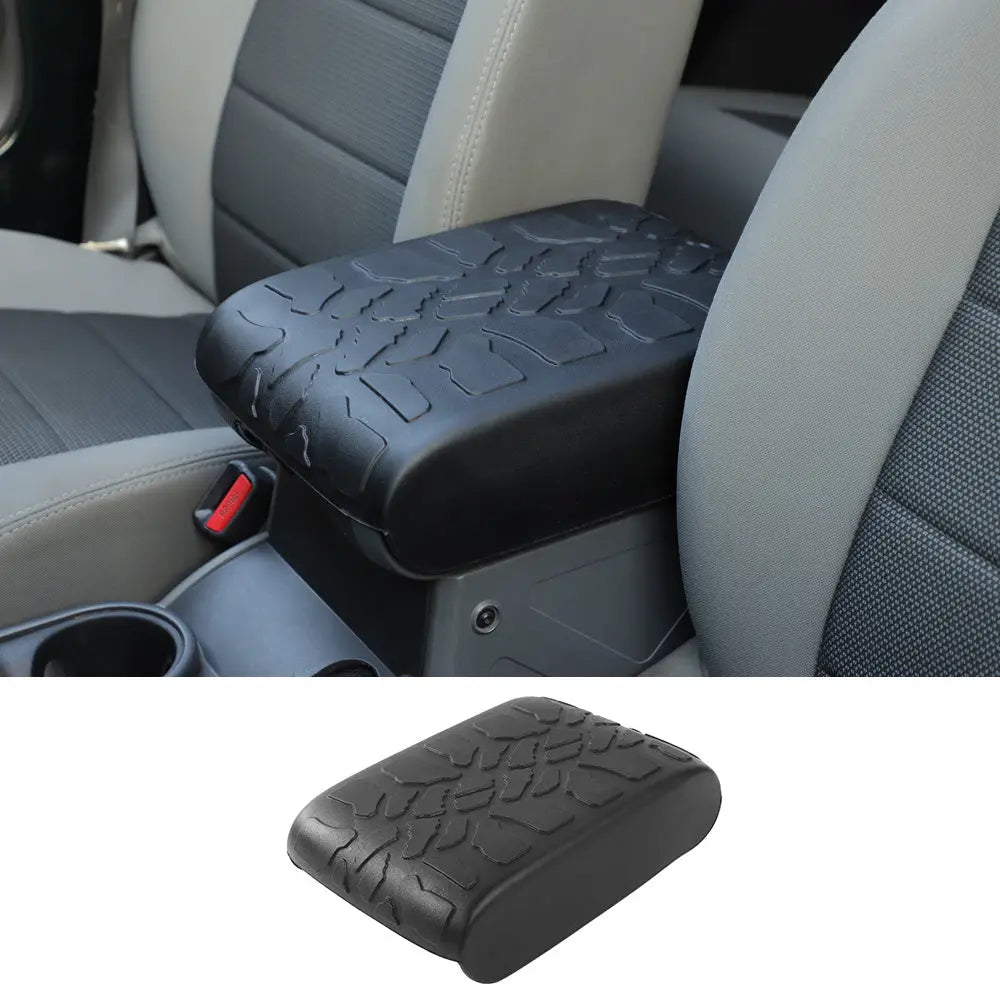 For 2007-2010 Jeep Wrangler JK JKU Armrest Box Cover Pad Rubber Mat Non-slip Cushion