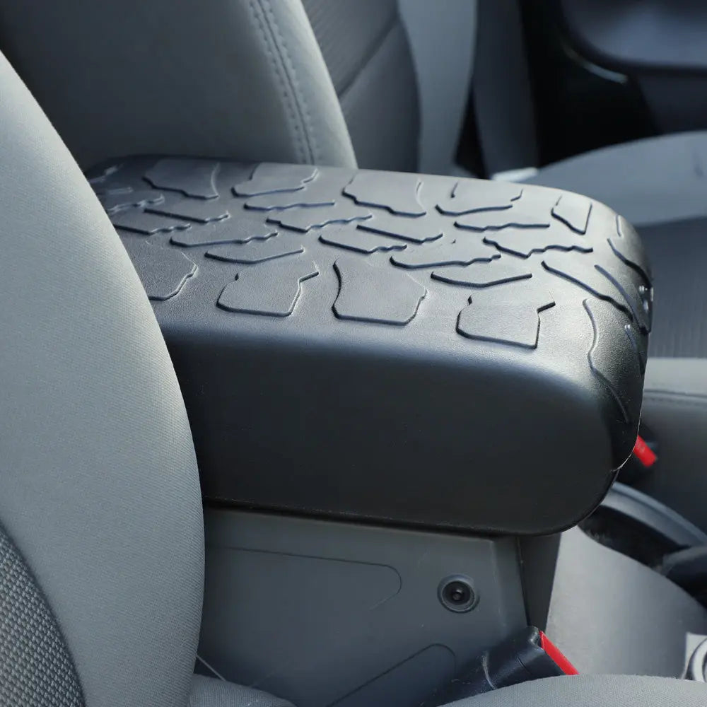 For 2007-2010 Jeep Wrangler JK JKU Armrest Box Cover Pad Rubber Mat Non-slip Cushion