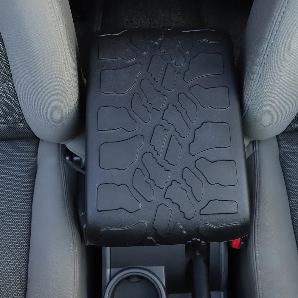 For 2007-2010 Jeep Wrangler JK JKU Armrest Box Cover Pad Rubber Mat Non-slip Cushion