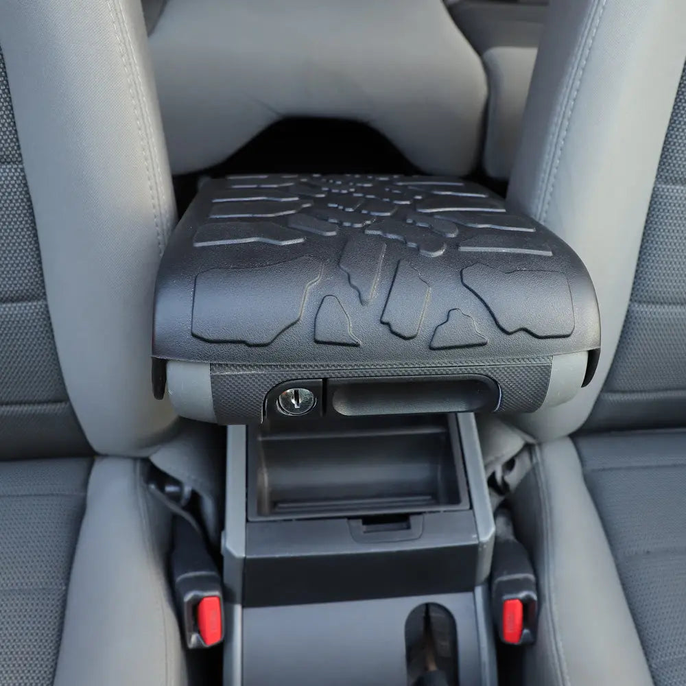 For 2007-2010 Jeep Wrangler JK JKU Armrest Box Cover Pad Rubber Mat Non-slip Cushion