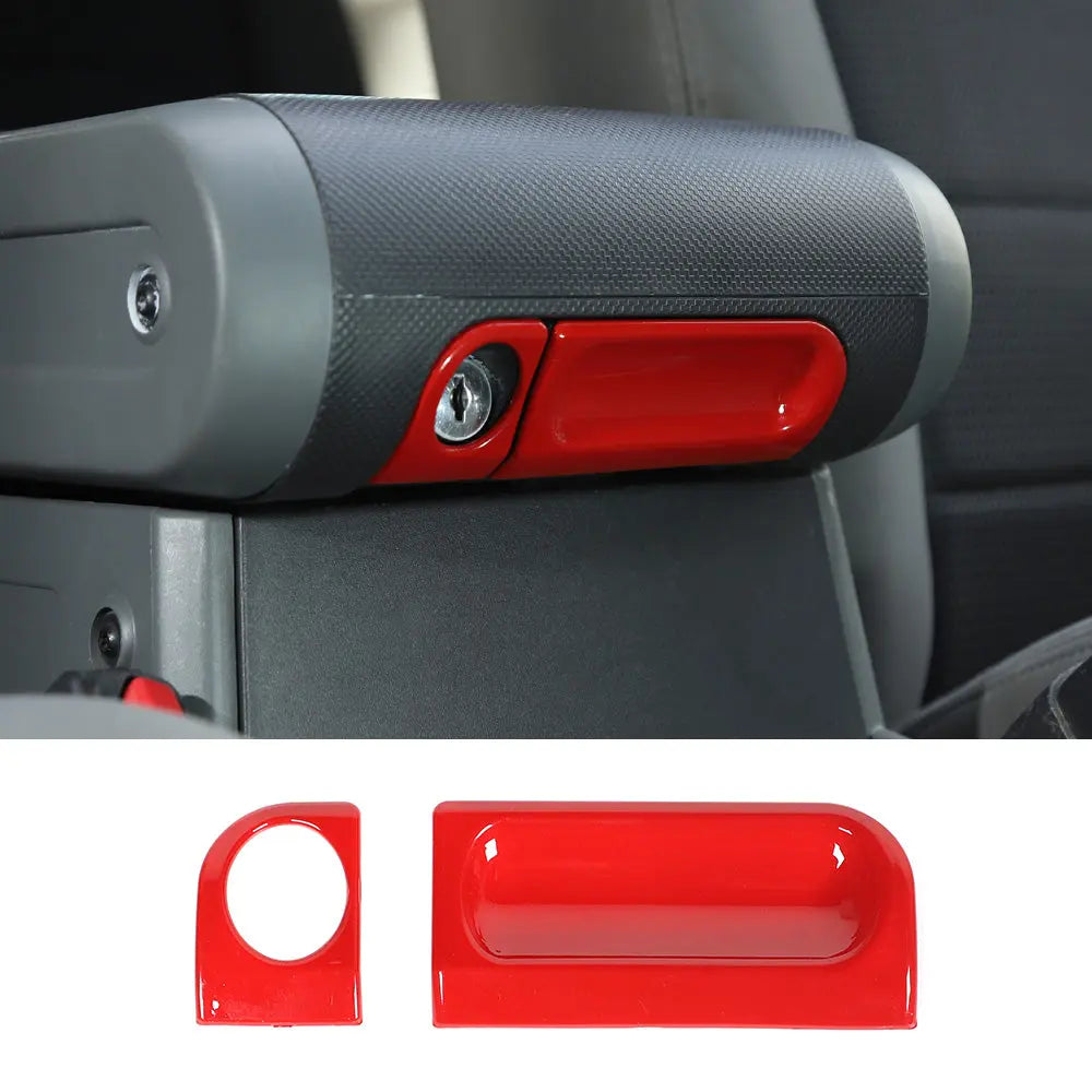 For 2007-2010 Jeep Wrangler JK JKU Armrest Box Switch Decor Cover Trim