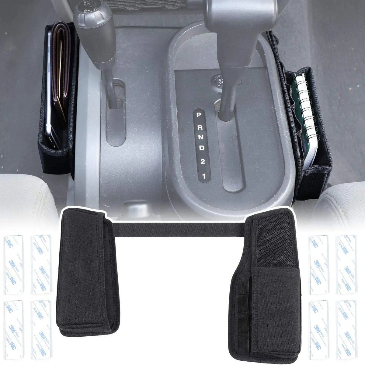 For 2007-2010 Jeep Wrangler JK JKU Center Console Gear Shift Storage Bag