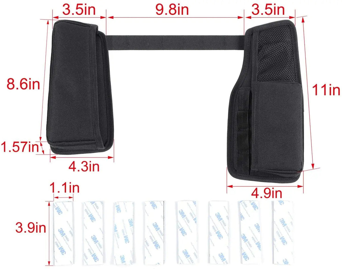 For 2007-2010 Jeep Wrangler JK JKU Center Console Gear Shift Storage Bag