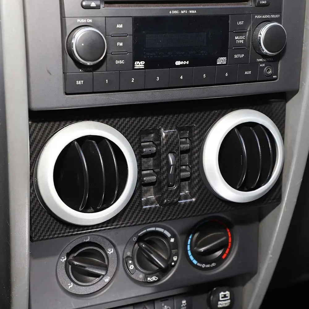 For 2007-2010 Jeep Wrangler JK JKU Central Control Window Button Panel Trim Cover