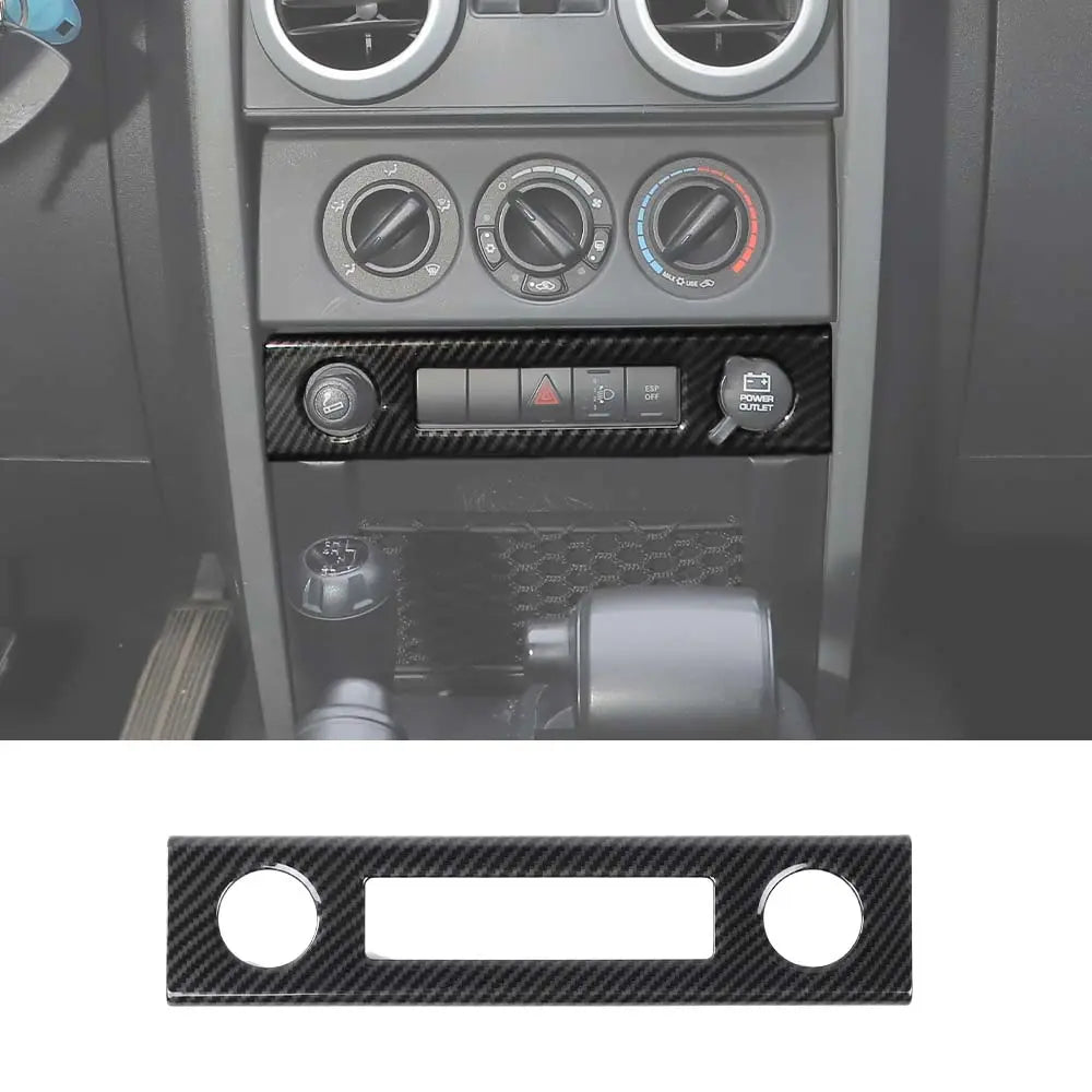 For 2007-2010 Jeep Wrangler JK JKU Cigarette Lighter Panel Trim Frame