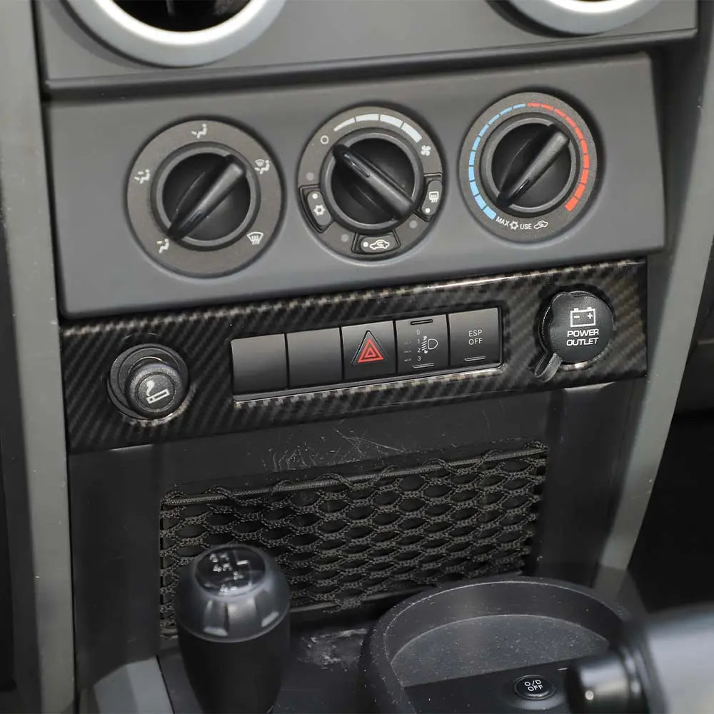 For 2007-2010 Jeep Wrangler JK JKU Cigarette Lighter Panel Trim Frame
