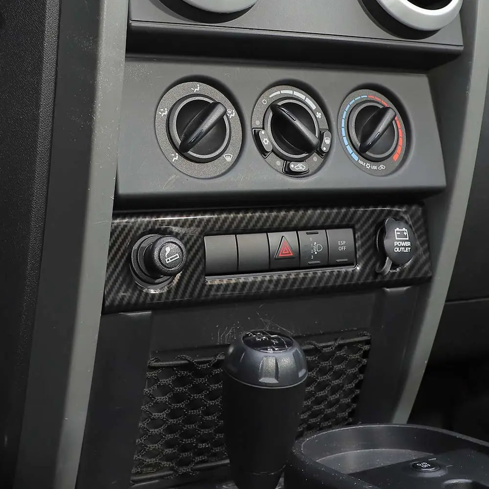 For 2007-2010 Jeep Wrangler JK JKU Cigarette Lighter Panel Trim Frame