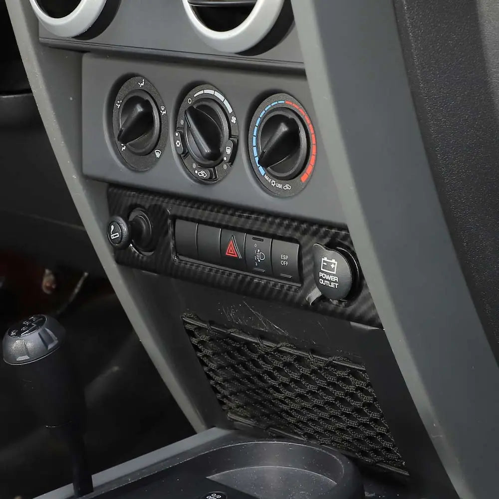 For 2007-2010 Jeep Wrangler JK JKU Cigarette Lighter Panel Trim Frame
