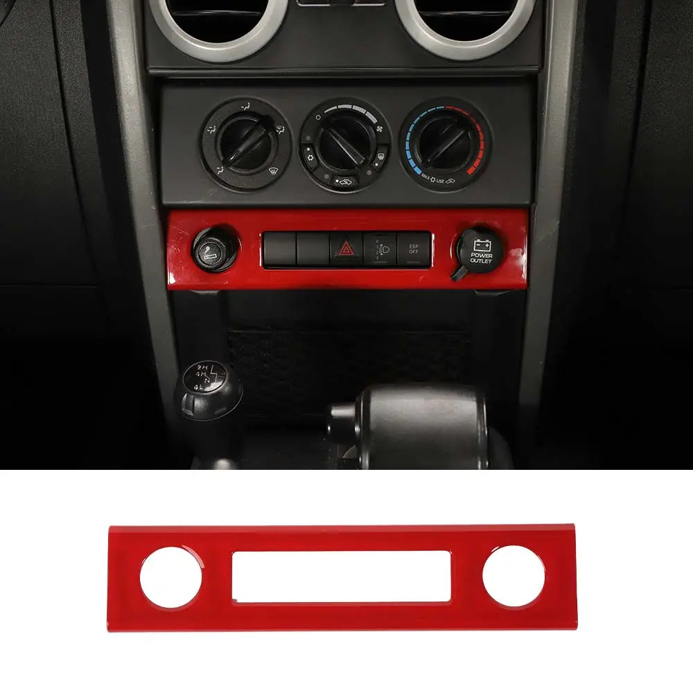 For 2007-2010 Jeep Wrangler JK JKU Cigarette Lighter Panel Trim Frame