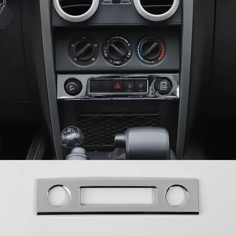 For 2007-2010 Jeep Wrangler JK JKU Cigarette Lighter Panel Trim Frame