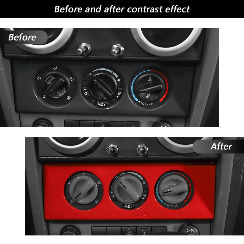 For 2007-2010 Jeep Wrangler JK JKU Control Console Dashboard Panel Cover Trim