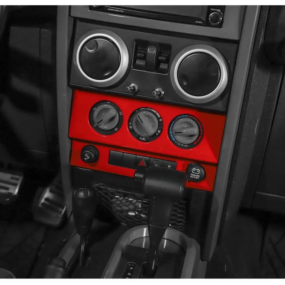 For 2007-2010 Jeep Wrangler JK JKU Control Console Dashboard Panel Cover Trim