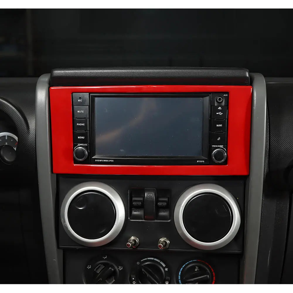For 2007-2010 Jeep Wrangler JK JKU Control Console Dashboard Panel Cover Trim