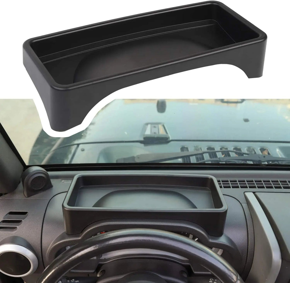 For 2007-2010 Jeep Wrangler JK JKU Dashboard Storage Tray, Organizer Storage Tray