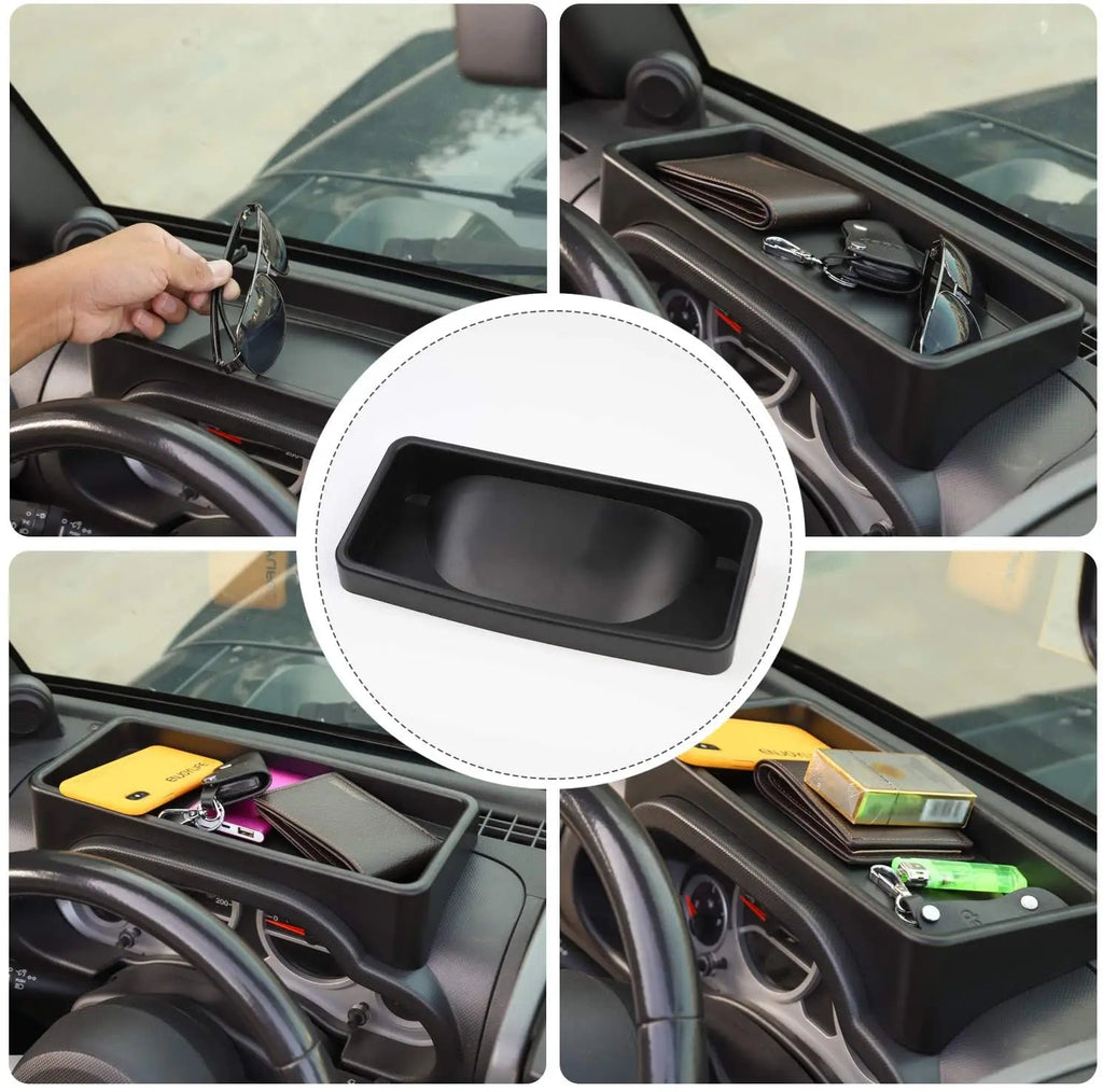 For 2007-2010 Jeep Wrangler JK JKU Dashboard Storage Tray, Organizer Storage Tray