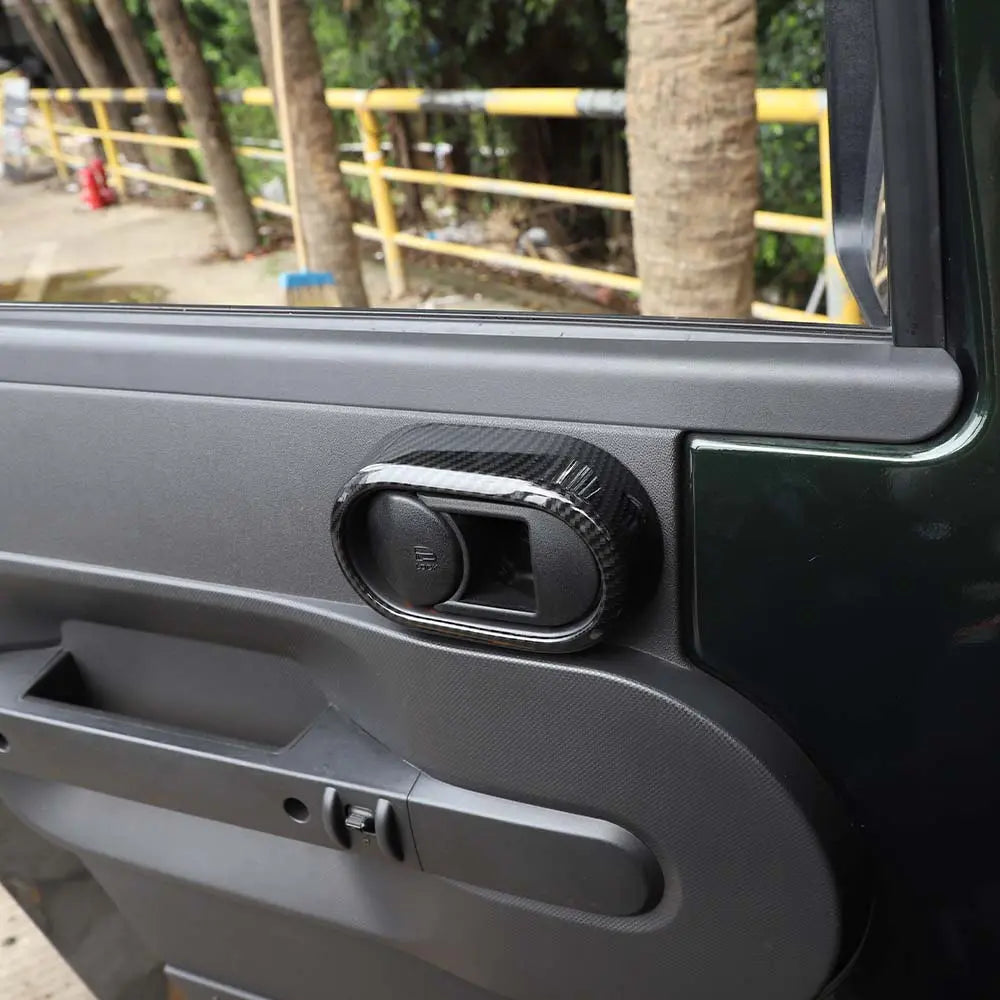 For 2007-2010 Jeep Wrangler JK JKU Door Handle Grab Knob Trim Cover Ring Inserts