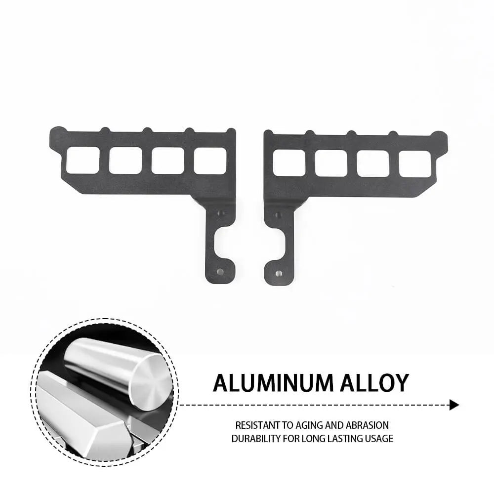 For 2007-2010 Jeep Wrangler JK JKU Front Door Shelf Cargo Rack Luggage Holder Storage Kit