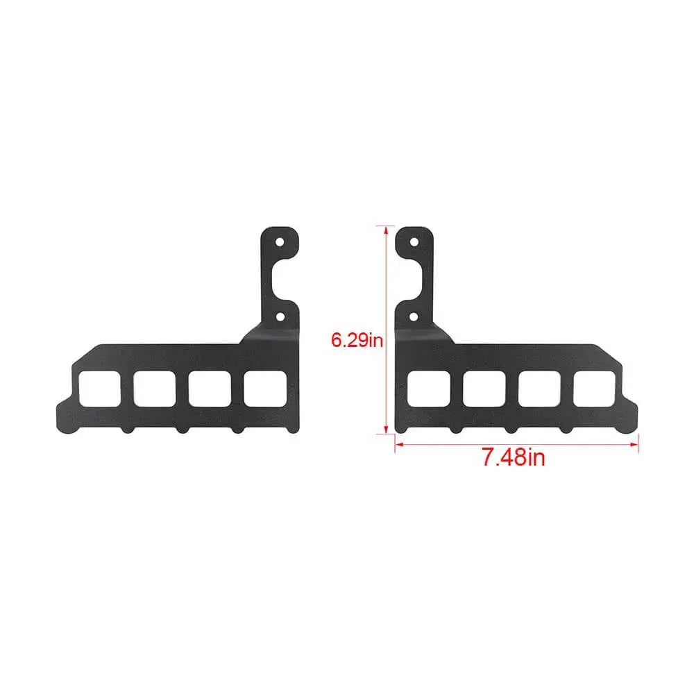 For 2007-2010 Jeep Wrangler JK JKU Front Door Shelf Cargo Rack Luggage Holder Storage Kit