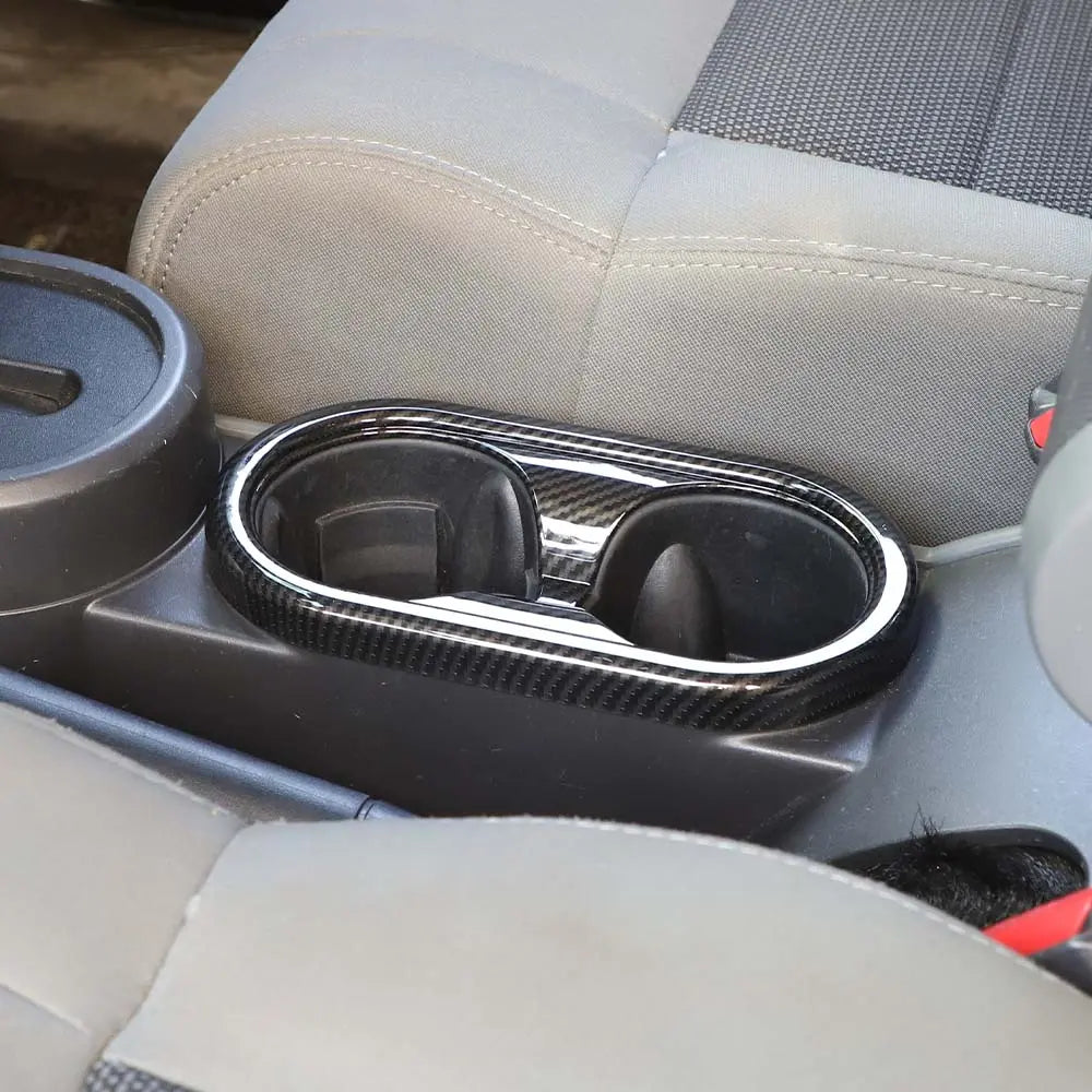 For 2007-2010 Jeep Wrangler JK JKU Front Water Cup Holder Cover Trim