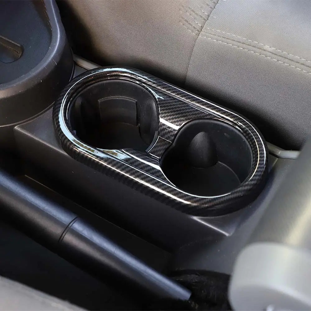 For 2007-2010 Jeep Wrangler JK JKU Front Water Cup Holder Cover Trim
