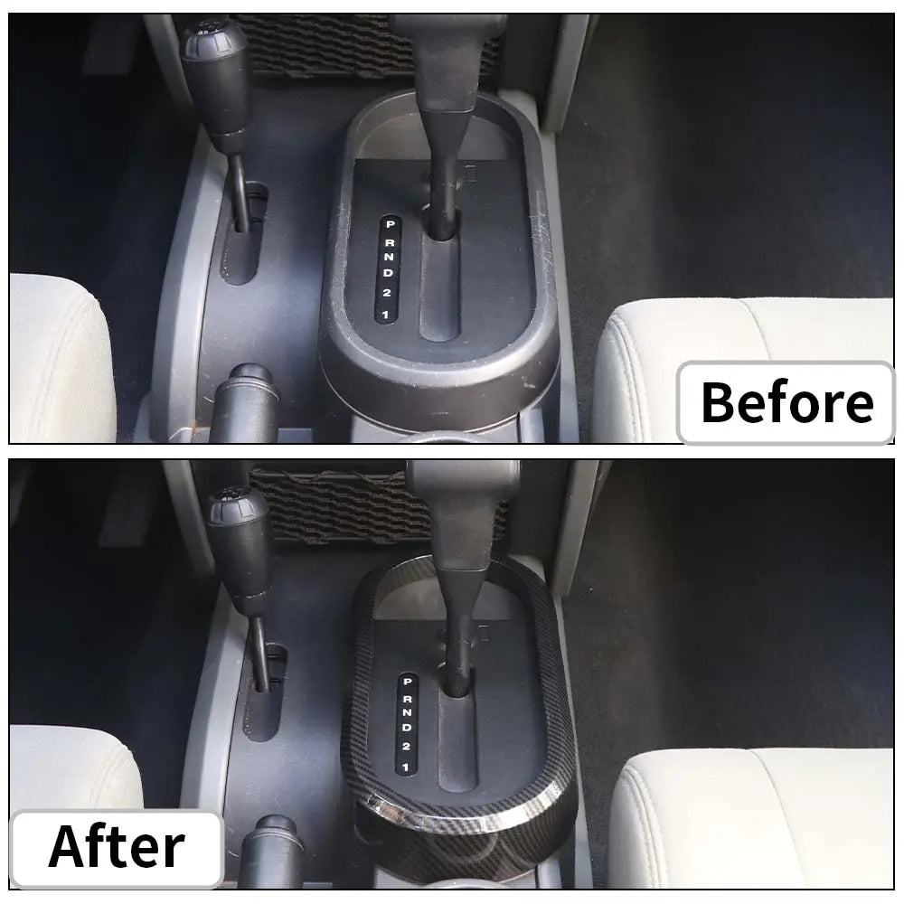 For 2007-2010 Jeep Wrangler JK JKU Gear Shift Panel Trim Cover Frame Bezel