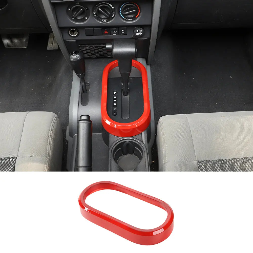 For 2007-2010 Jeep Wrangler JK JKU Gear Shift Panel Trim Cover Frame Bezel