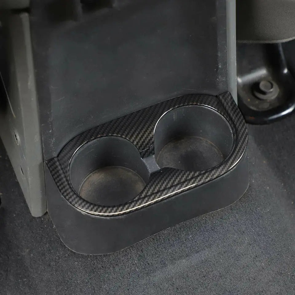 For 2007-2010 Jeep Wrangler JK JKU Gear Shift Panel Trim Cover Front & Rear Cup Holder Trim Cover