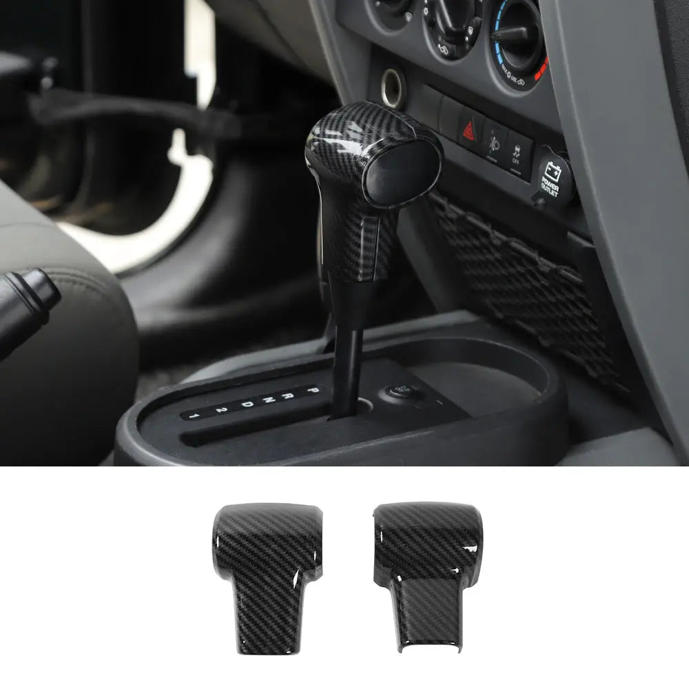 For 2007-2010 Jeep Wrangler JK JKU Gear Shift Shift Knob Cover Trim Decor