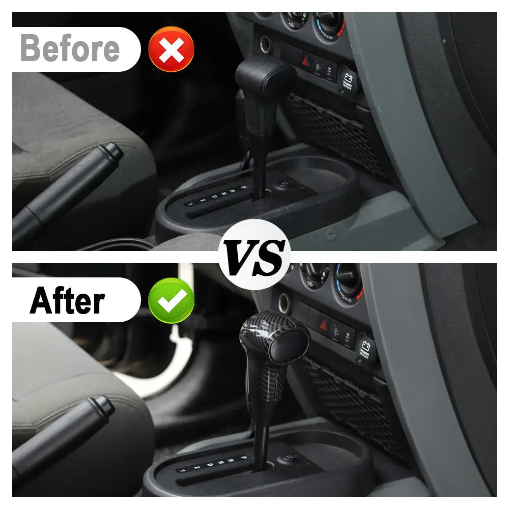 For 2007-2010 Jeep Wrangler JK JKU Gear Shift Shift Knob Cover Trim Decor