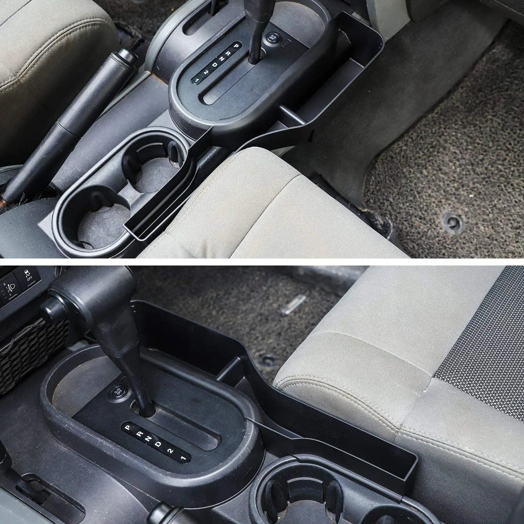 For 2007-2010 Jeep Wrangler JK JKU Gear Shift Center Console Storage Tray Organizer Box