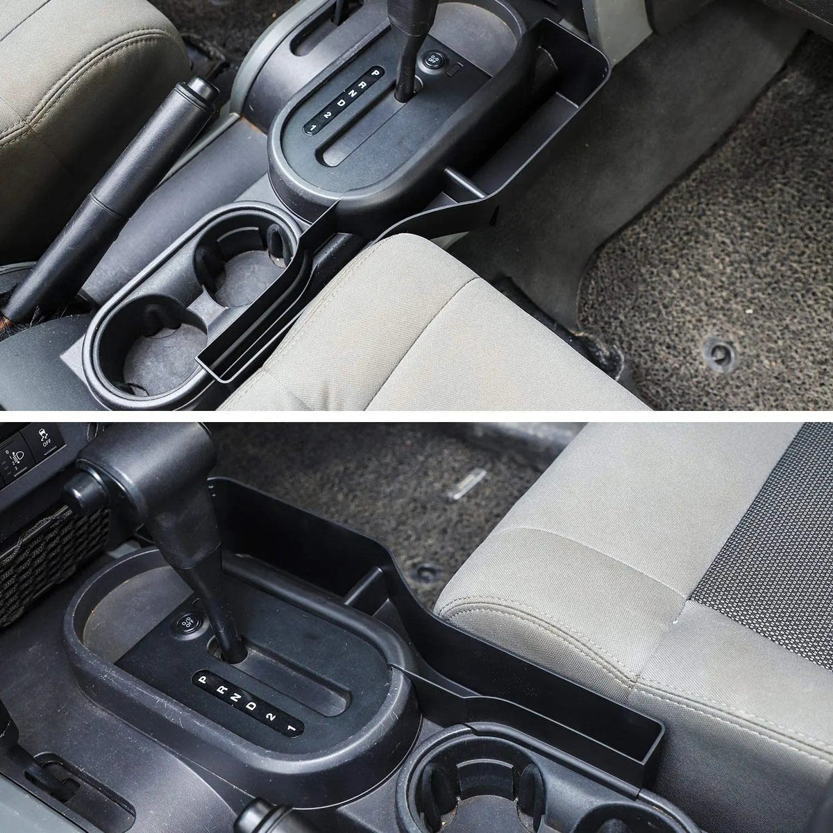 For 2007-2010 Jeep Wrangler JK JKU Gear Shift Center Console Storage Tray Organizer Box
