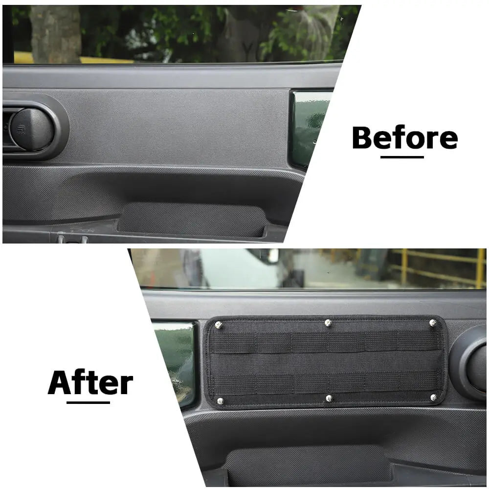 For 2007-2010 Jeep Wrangler JK JKU Inner Front Door Pocket Storage Tactical Hanging Board