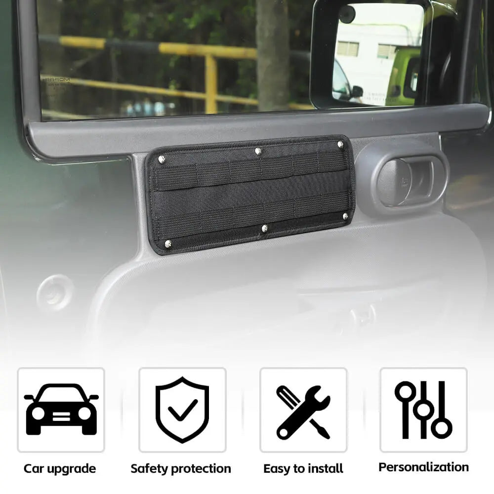 For 2007-2010 Jeep Wrangler JK JKU Inner Front Door Pocket Storage Tactical Hanging Board