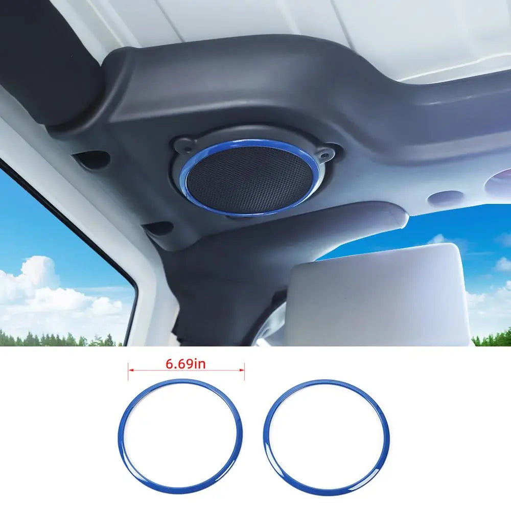 For 2007-2010 Jeep Wrangler JK JKU Interior Cover Trim Full Set Available Separately Blue