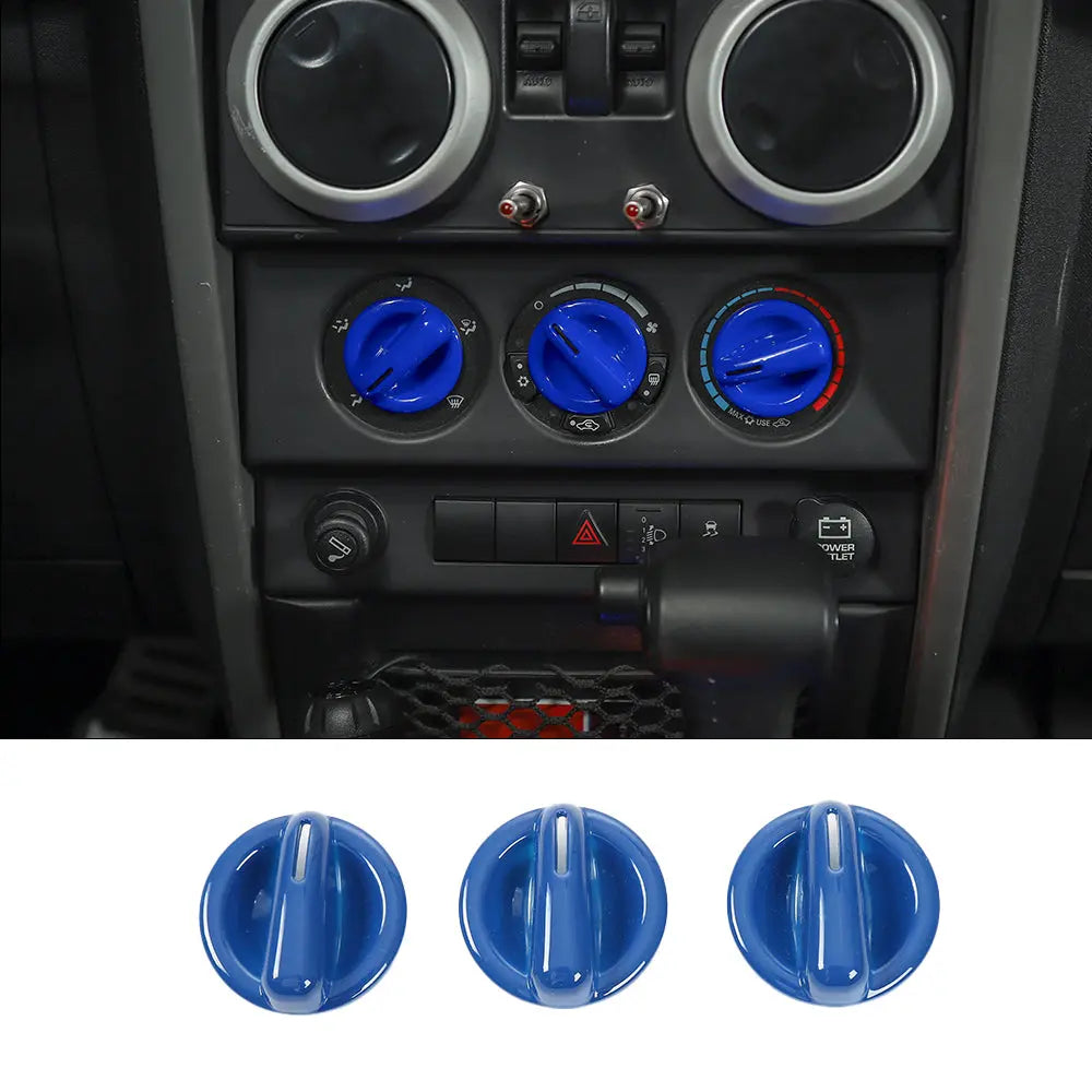 For 2007-2010 Jeep Wrangler JK JKU Interior Cover Trim Full Set Available Separately Blue