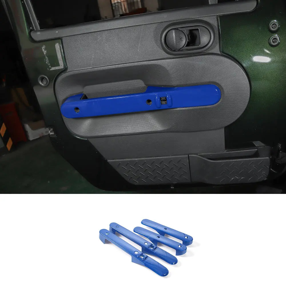 For 2007-2010 Jeep Wrangler JK JKU Interior Cover Trim Full Set Available Separately Blue