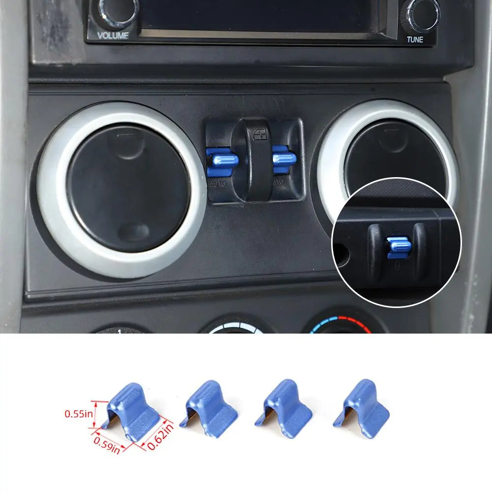 For 2007-2010 Jeep Wrangler JK JKU Interior Cover Trim Full Set Available Separately Blue