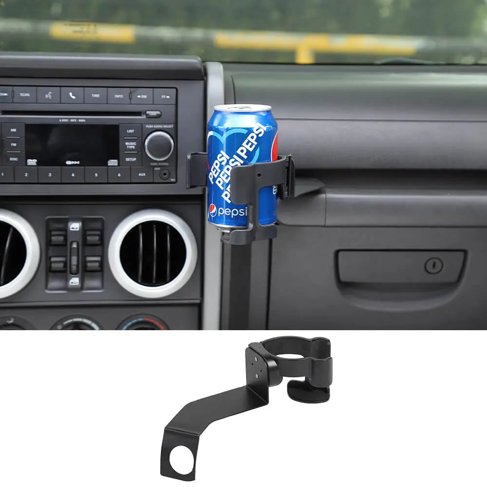 For 2007-2010 Jeep Wrangler JK JKU Multi-Function Phone Mount Drink Cup Holder Bracket